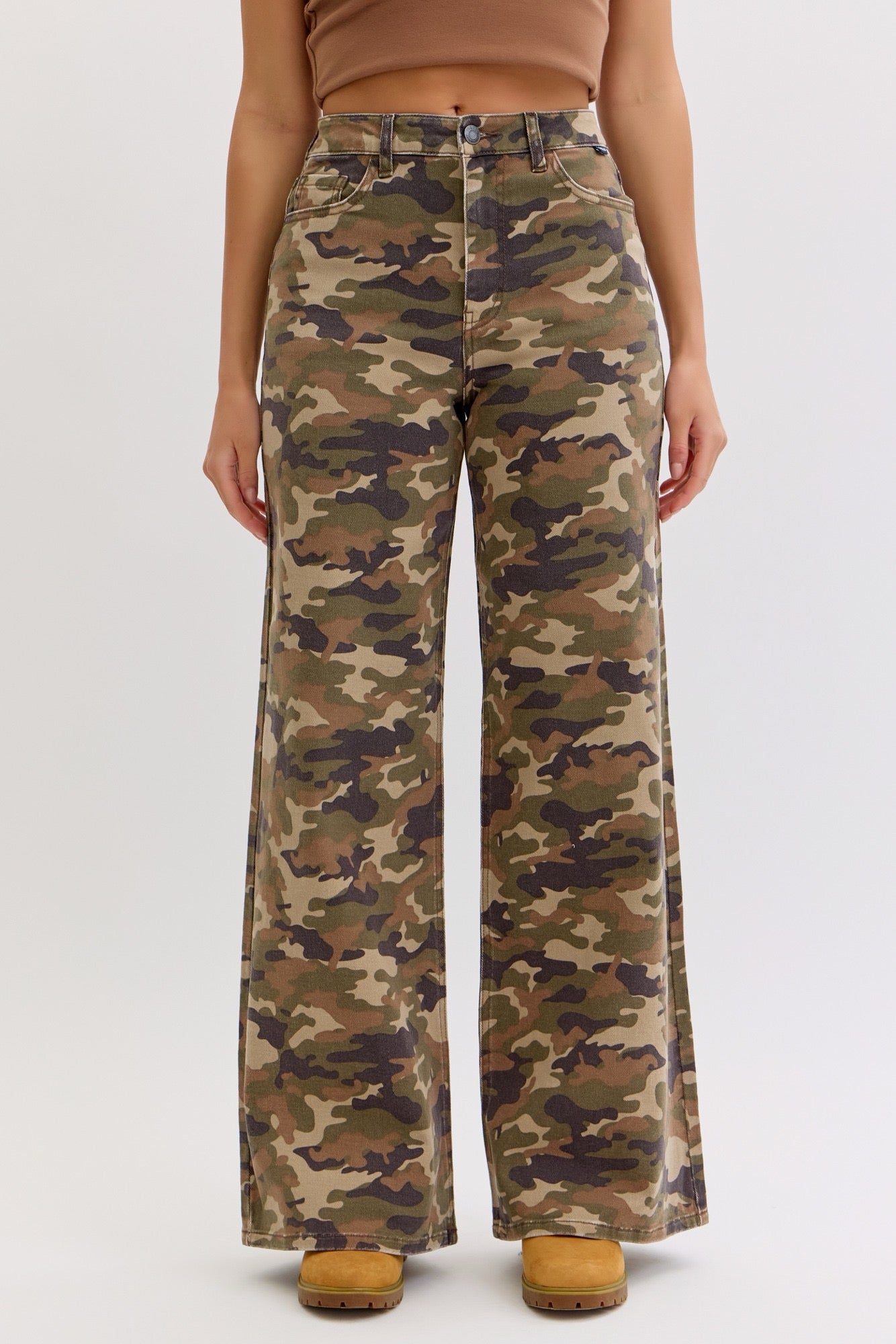 Cello Camo Wide Leg Denim