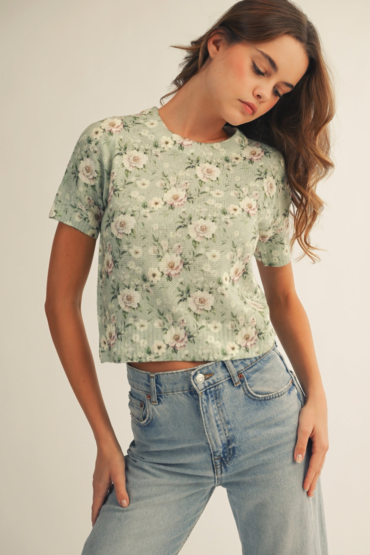 Garden Bloom Knit Top