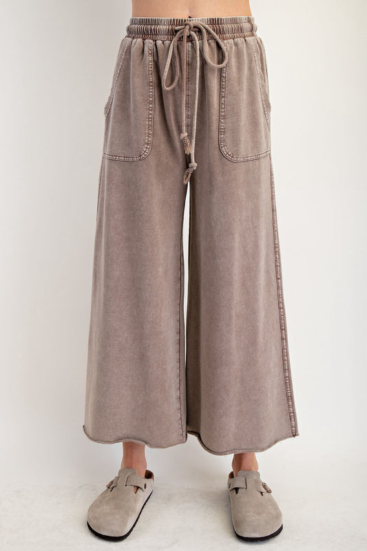 Mocha Terry Knit Pants