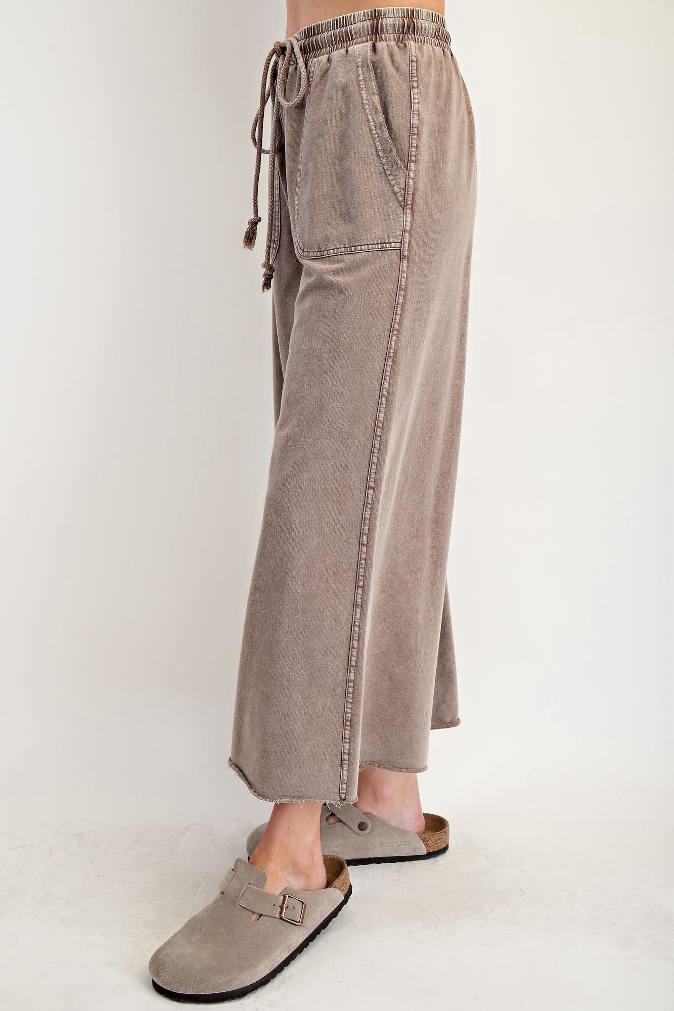 Mocha Terry Knit Pants