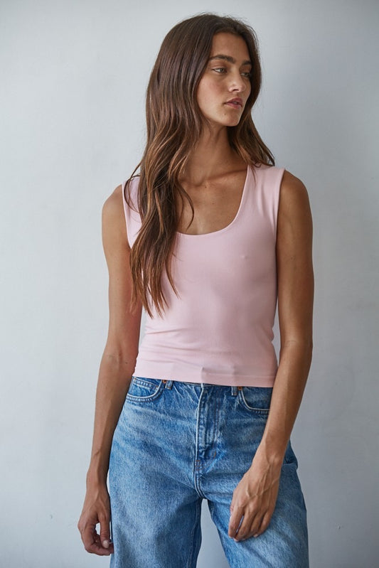 Powder Pink Seamless Top