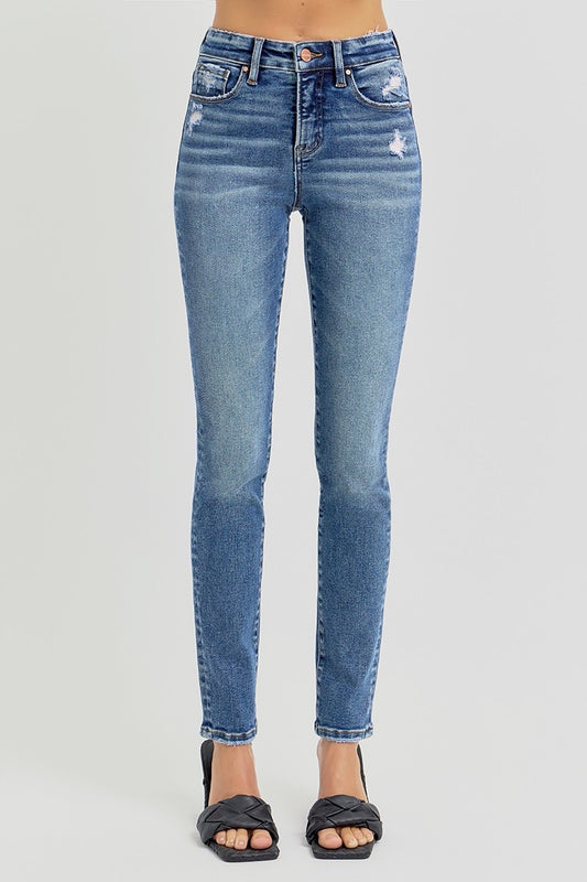 Risen Tummy Control Skinny Jeans
