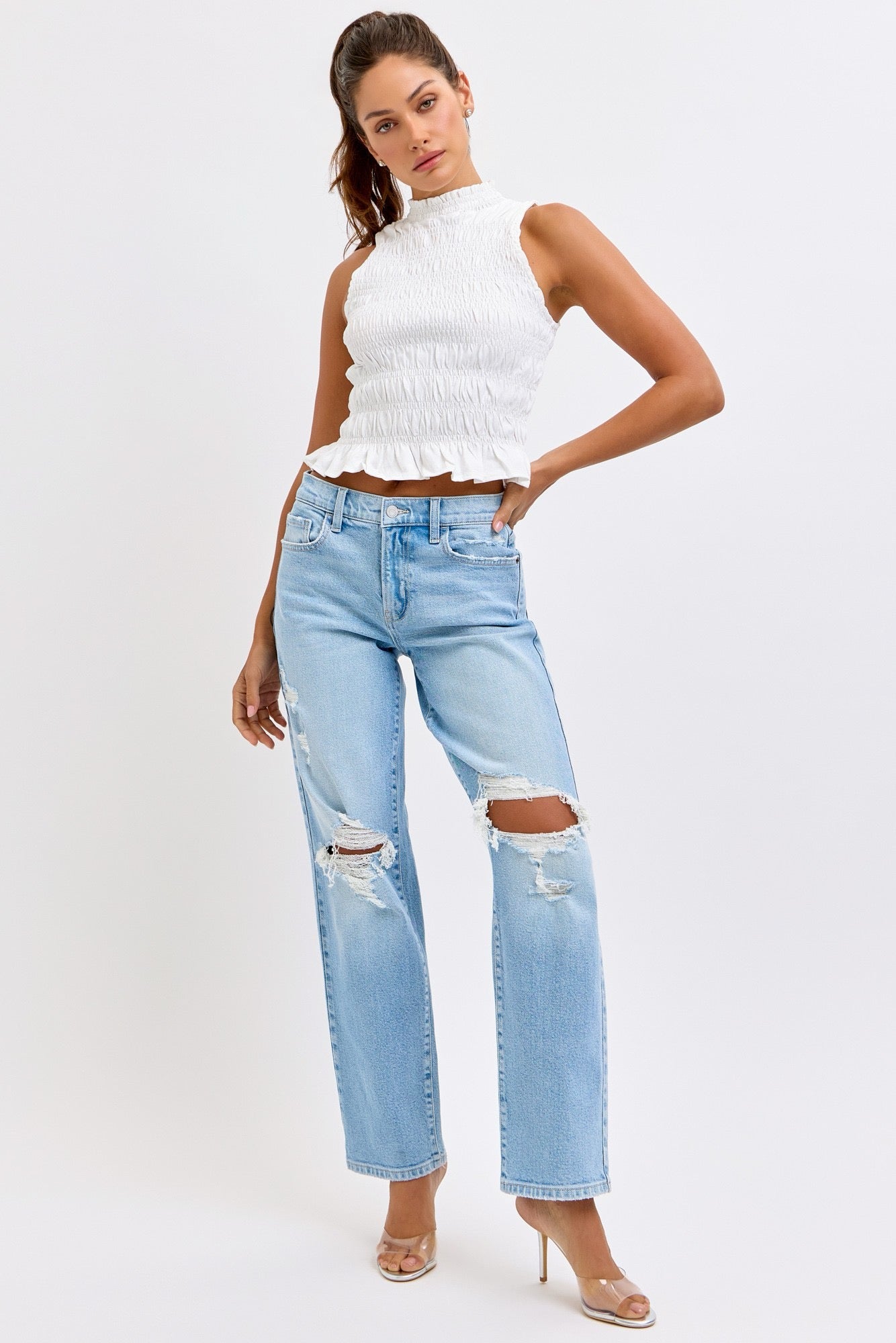 Cello Baggy Dad Denim Jeans
