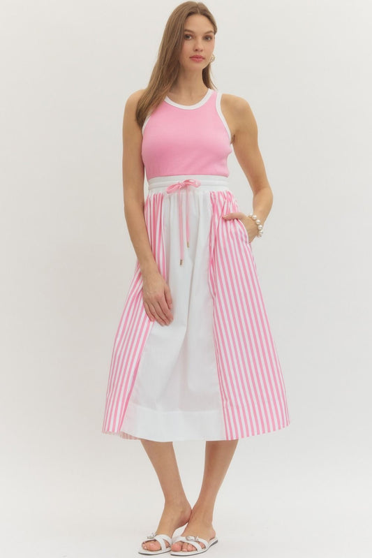 Entro Sleeveless Midi Dress