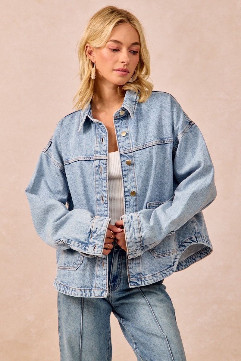 Vintage Wash Denim Jacket