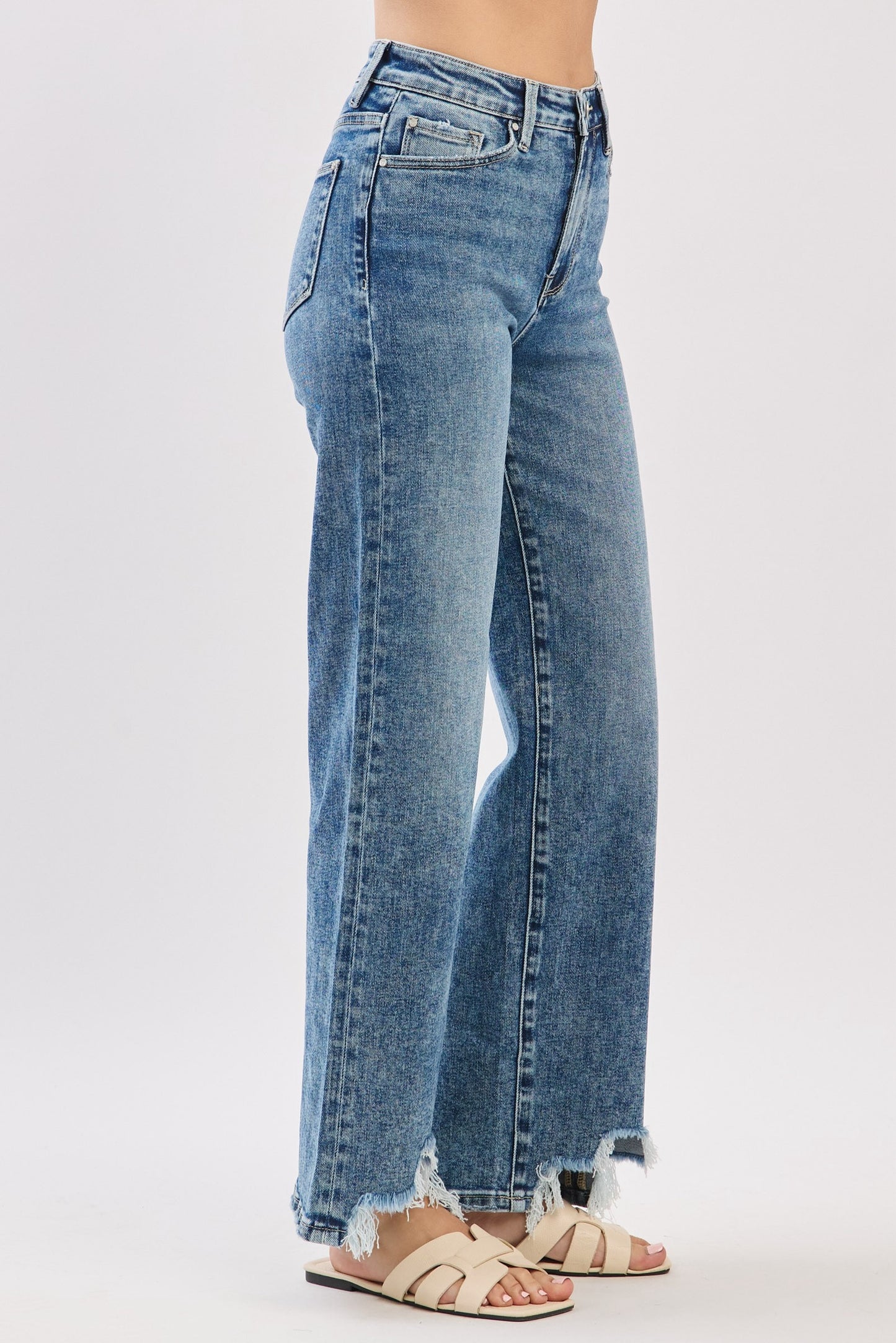 Petra Slim Wide Leg Denim