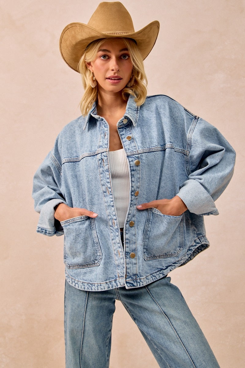 Vintage Wash Denim Jacket