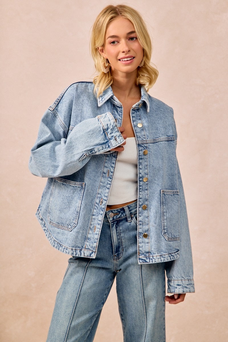 Vintage Wash Denim Jacket