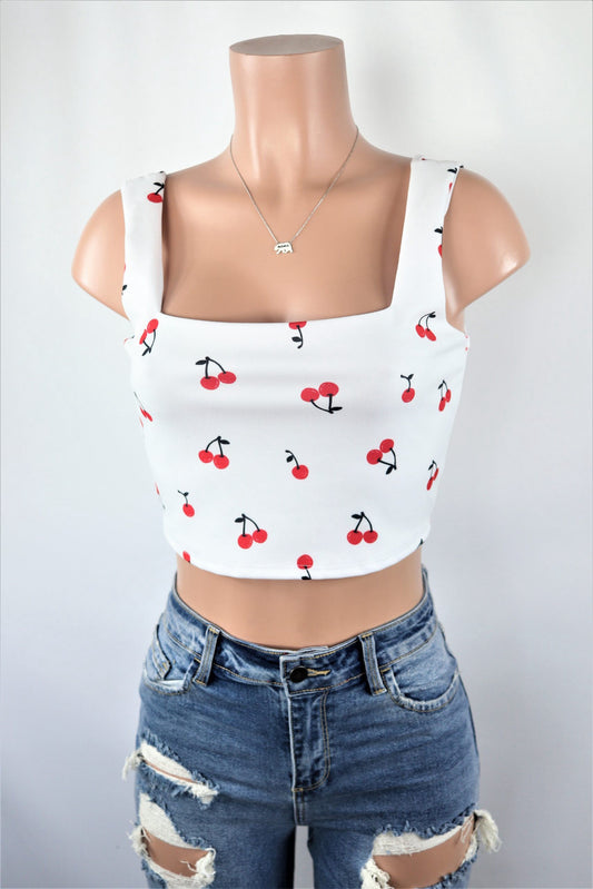 Cherry Crop Top