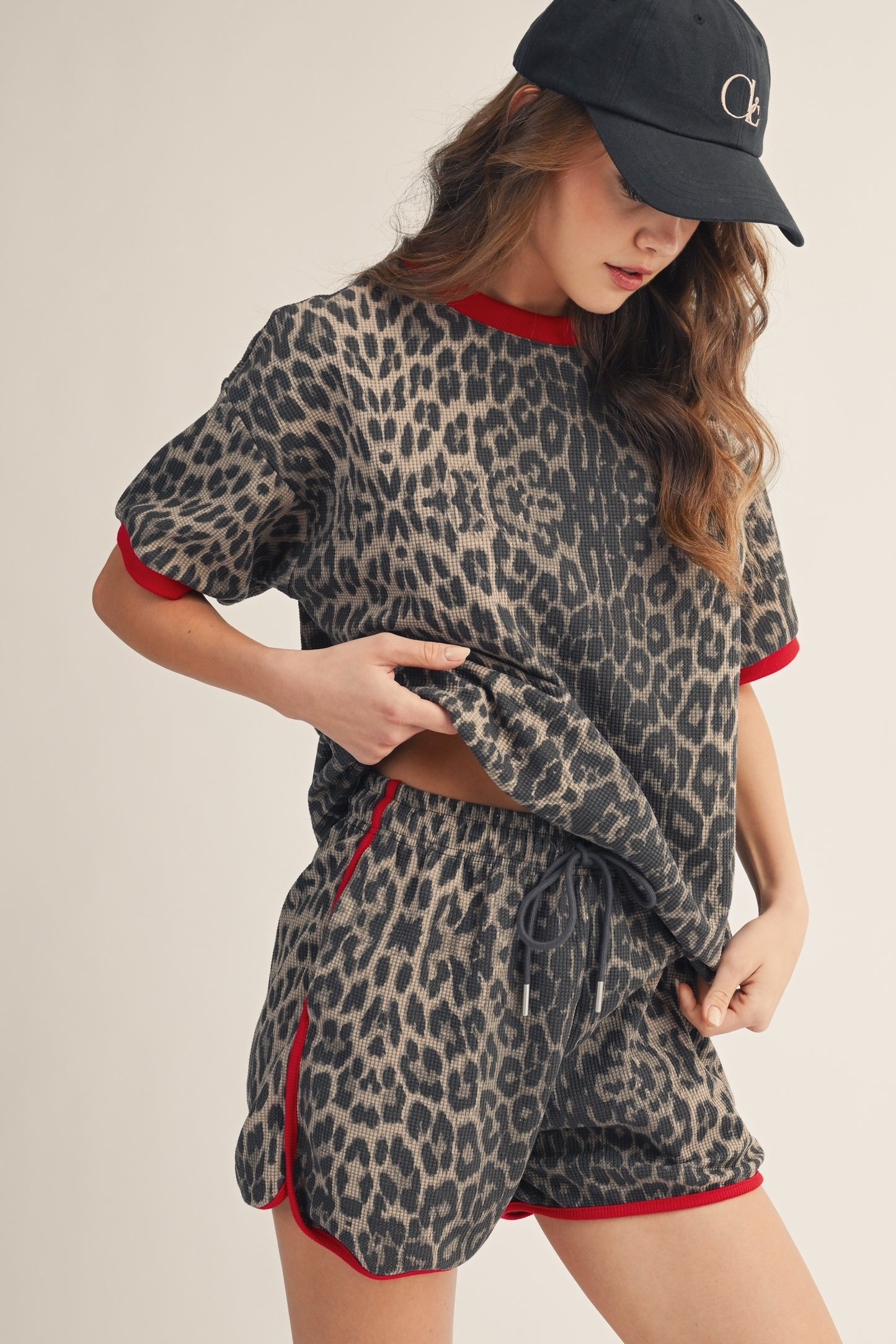 Leopard Muse Relaxed Fit Shorts Set
