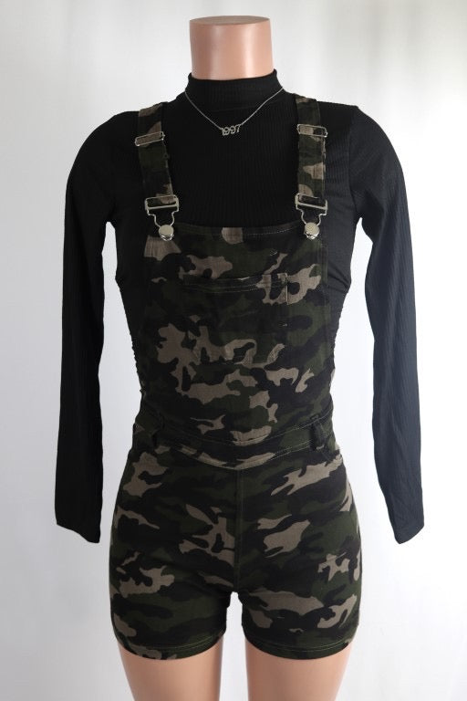Camo Overall Romper