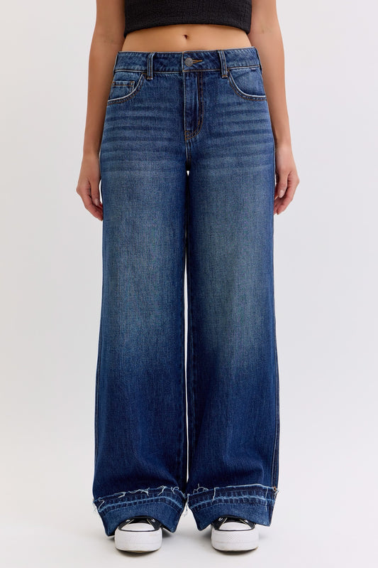 Cello Mid Rise Wide Leg