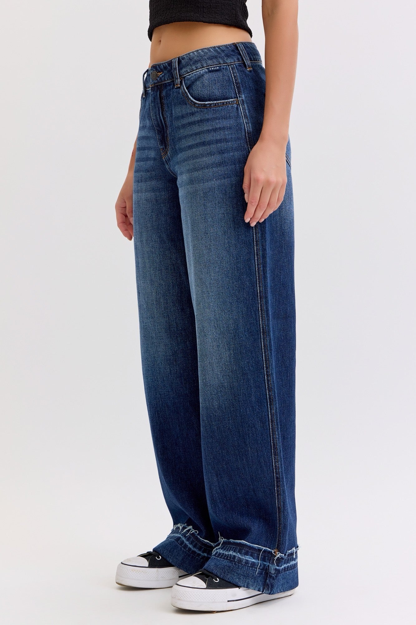 Cello Mid Rise Wide Leg