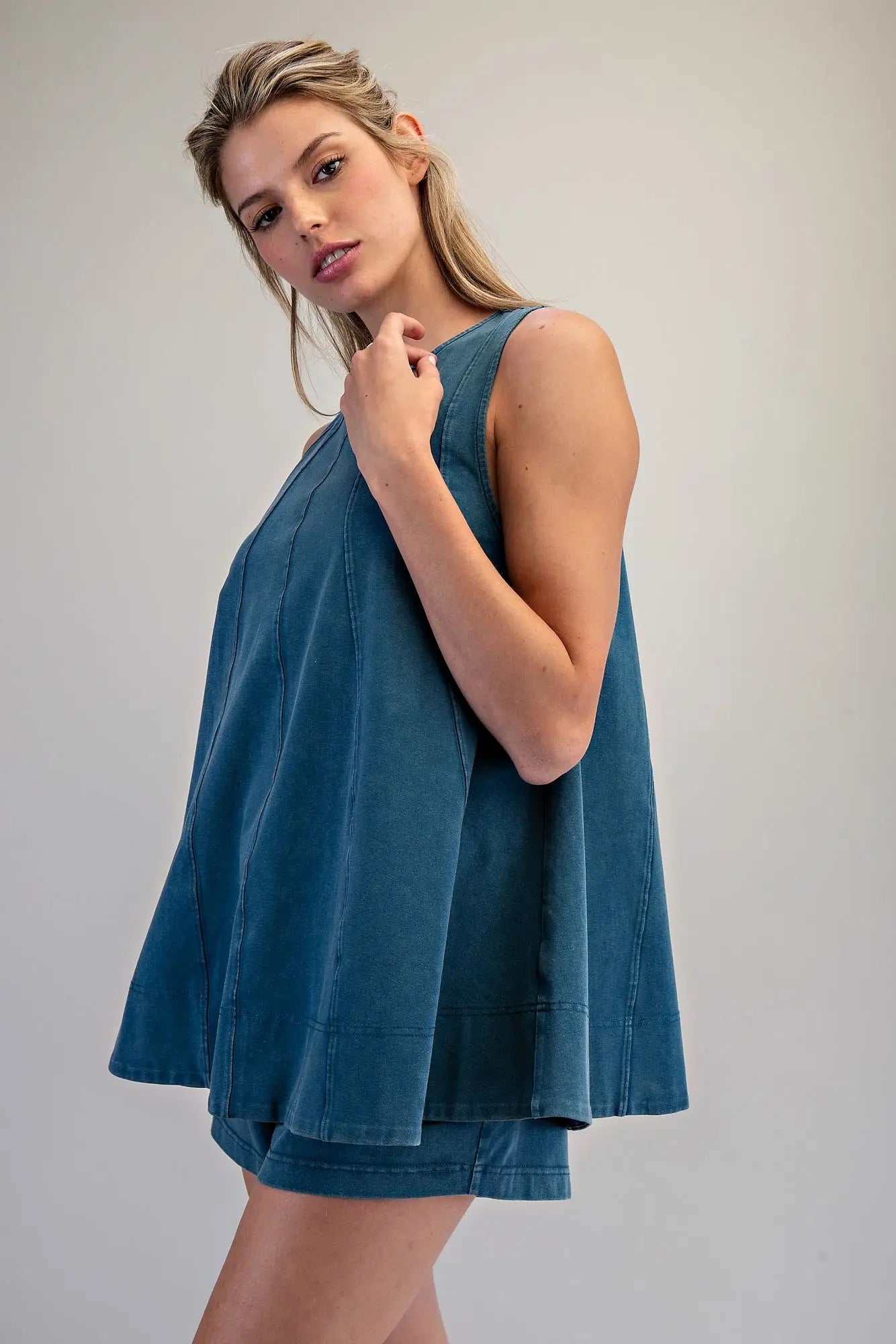 Flared Top and Short Set