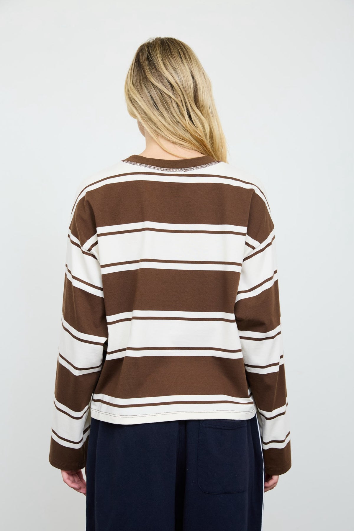 Soft Striped Long Sleeve Top