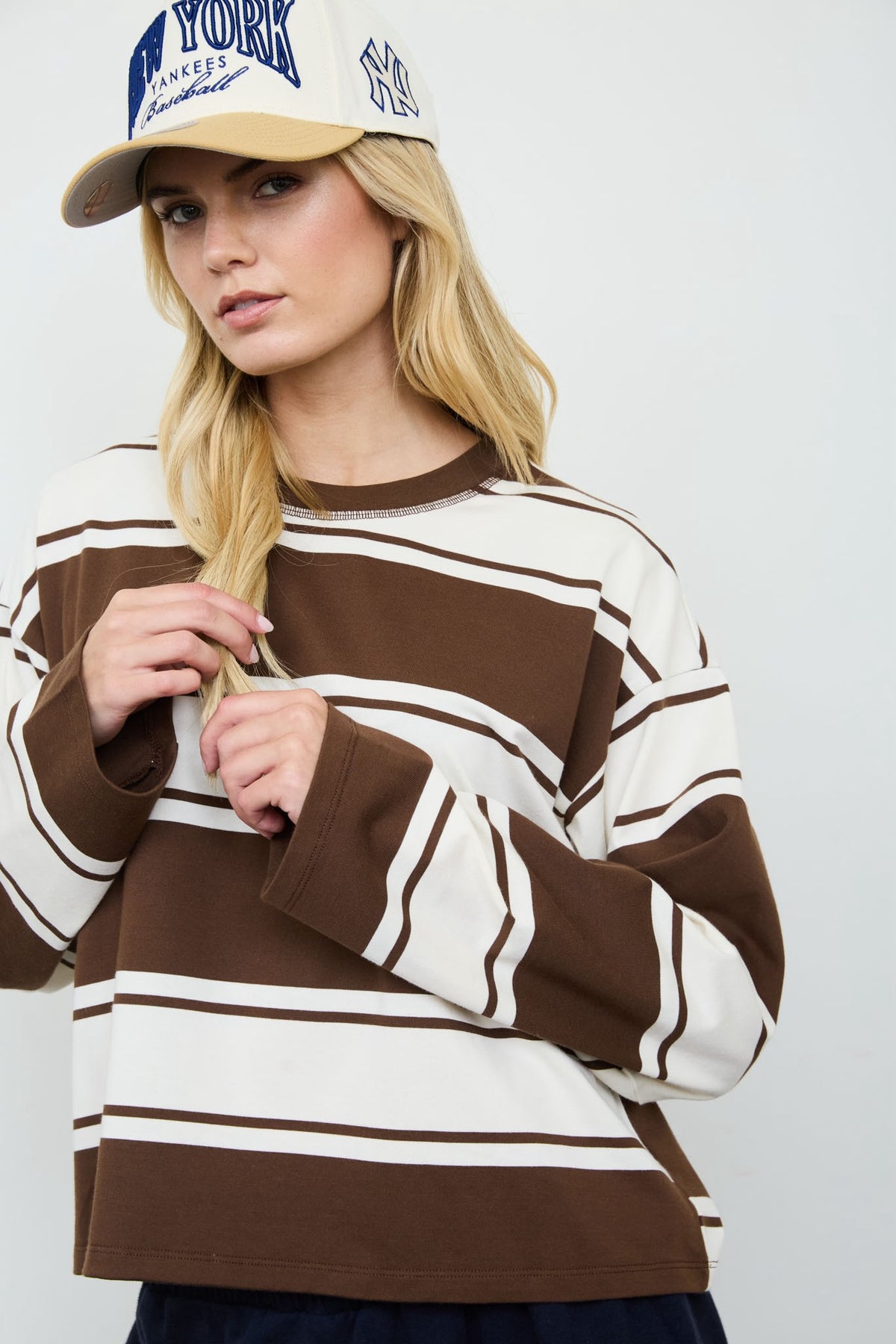 Soft Striped Long Sleeve Top