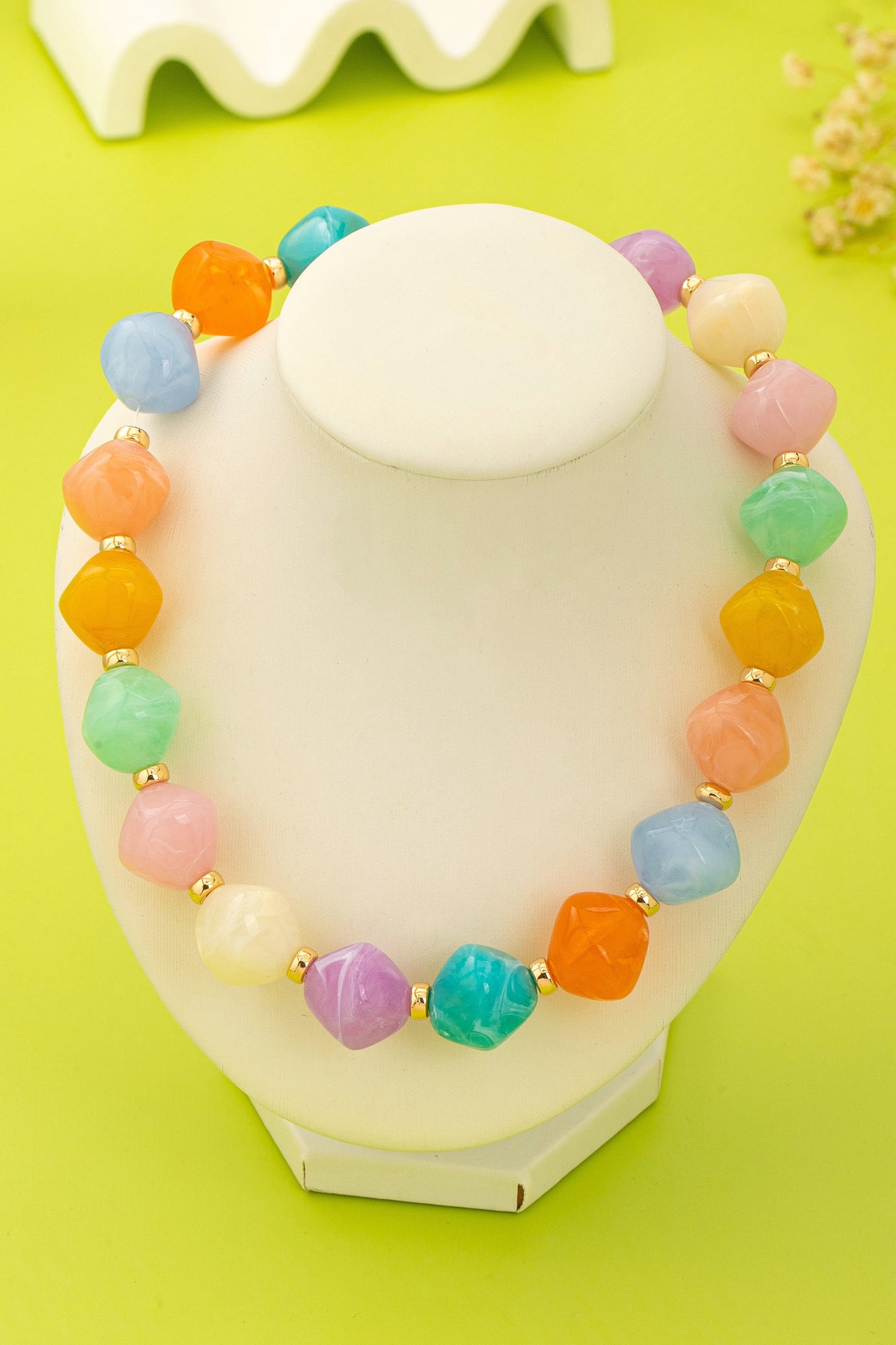 ￼ Chunky Multicolor Necklace ￼