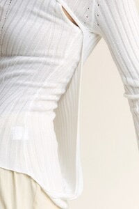 PeekAboo Cable Knit Top