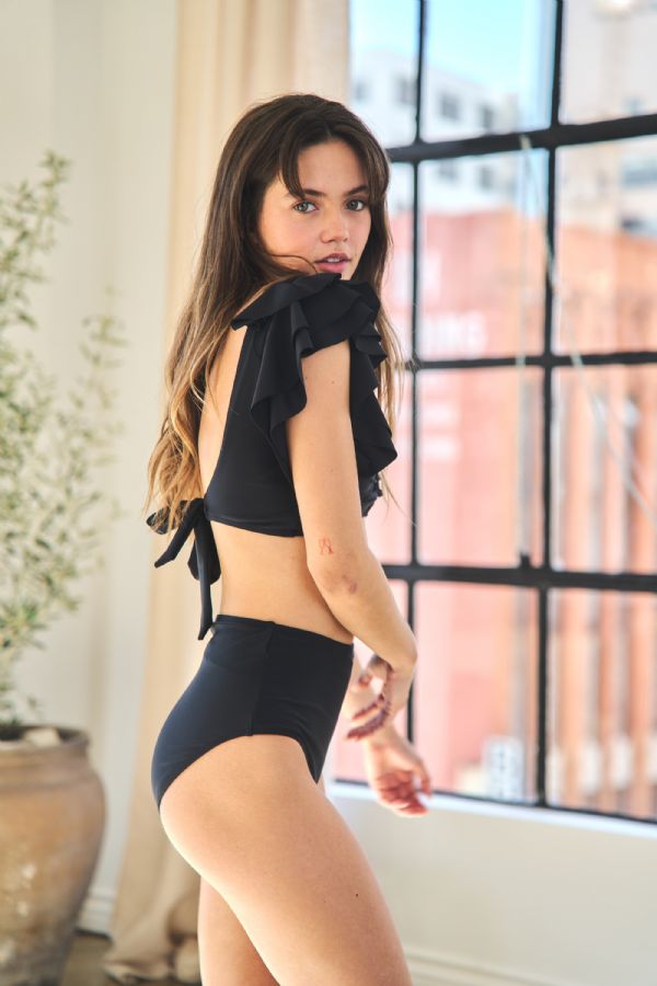 Ruffle Two Piece Swimsuit